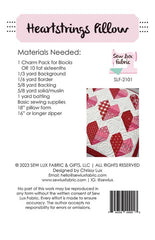 Heartstrings Pillow Pattern by Sew Lux Fabric