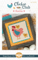 Chicken Club #3 Hattie Cross Stitch Pattern by Its Sew Emma