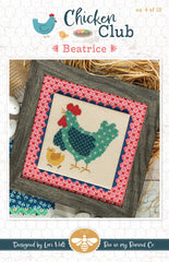 Chicken Club #4 Beatrice Cross Stitch Pattern by Its Sew Emma