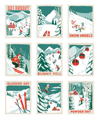 Ski Hill Panel by Corinne Wells for Riley Blake Designs