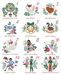 A Pear-fect Christmas Twelve Days of Christmas Panel by Cayla Naylor for Riley Blake Designs