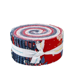Sweet Freedom 2.5" Rolie Polie by Beverly McCullough for Riley Blake Designs