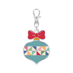 Home Town Holiday Ornament Enamel Happy Charm by Lori Holt