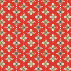 Prairie Christmas Red A New Star Tree Yardage by Amanda Grace for Poppie Cotton Fabrics