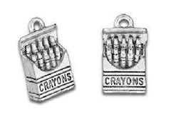 Crayons Zipper Pull or Sewing Charm