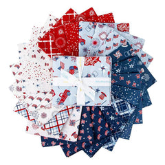 PREORDER Stars and Stripes Forever Fat Quarter Bundle by Lori Whitlock for Riley Blake Designs