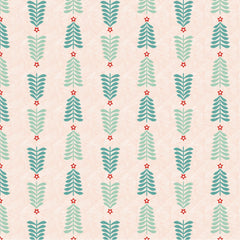 Prairie Christmas Natural Oh Christmas Tree Yardage by Amanda Grace for Poppie Cotton Fabrics