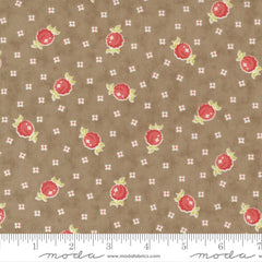 Stitched Slate Raspberry Floral Yardage by Fig Tree for Moda Fabrics