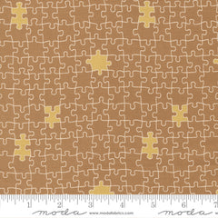 ABC XYZ Gold Puzzled Yardage by Staci Iest Hsu for Moda Fabrics
