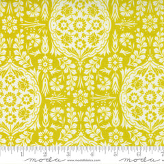 Morning Light Sprout Damask Garden Yardage by Linzee McCray for Moda Fabrics