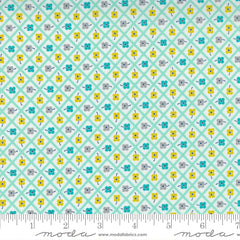 Morning Light Morning Dew Chockablock Check Yardage by Linzee McCray for Moda Fabrics