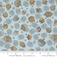 Slow Stroll Sky Acorn Toss Yardage by Fancy That Design House for Moda Fabrics