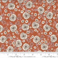 Slow Stroll Pumpkin Last Bloom Yardage by Fancy That Design House for Moda Fabrics