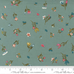 Songbook A New Page Dusty Jade Blessings Flow Yardage by Fancy That Design House for Moda Fabrics