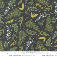 Happiness Blooms Slate Tossed Ferns yardage by Deb Strain for Moda Fabrics