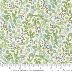 Harvest Wishes Whitewashed Fall Foliage Yardage by Deb Strain for Moda Fabrics