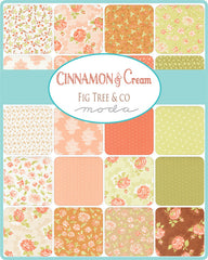 Cinnamon & Cream Fat Quarter Bundle by Fig Tree & Co. for Moda Fabrics