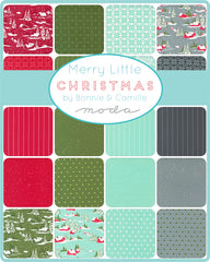 Merry Little Christmas Fat Eighth Bundle by Bonnie & Camille for Moda Fabrics