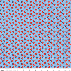 Red White & Bang! Blue Watermelon Yardage by Sandy Gervais for Riley Blake Designs
