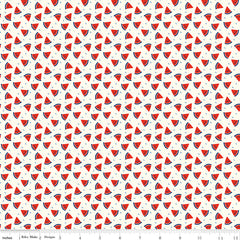 Red White & Bang! Cream Watermelon Yardage by Sandy Gervais for Riley Blake Designs