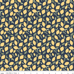 Daybreak Midnight Lemons Yardage by Fran Gulick for Riley Blake Designs