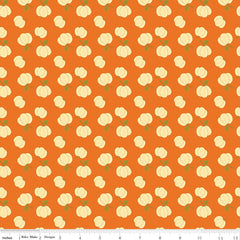 Awesome Autumn Orange Pumpkins Yardage by Sandy Gervais for Riley Blake Designs