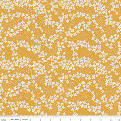 With A Flourish Mustard Blossoms Yardage by Simple Simon and Co. for Riley Blake Designs