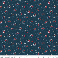 Red White And True Navy Ditzy Yardage by Dani Mogstad for Riley Blake Designs