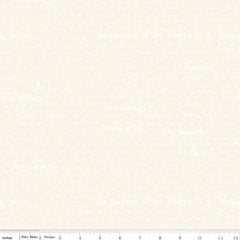 Tone-on-Tone Cream Text Yardage by Riley Blake Designs