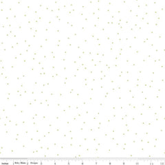 Pin Dot Green on White Yardage by Lori Holt for Riley Blake Designs