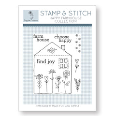 Stamp and Stitch Happy Farmhouse Collection by Poppie Cotton