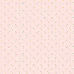 Hollyhock Lane Pink Kindness Yardage by Lori Woods for Poppie Cotton Fabrics