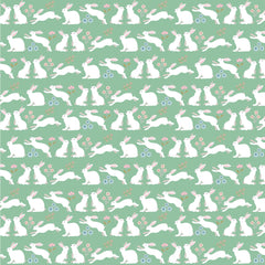 Poppie's Patchwork Club Mint Peter Rabbit Yardage by Lori Woods for Poppie Cotton Fabrics