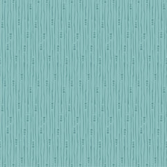 Hollyhock Lane Teal Rain Yardage by Lori Woods for Poppie Cotton Fabrics