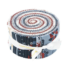 Red White And True 2.5" Rolie Polie by Dani Mogstad for Riley Blake Designs