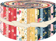Sunshine And Chamomile 2.5" Strips by Lori Woods for Poppie Cotton Fabrics