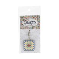 Granny Square Enamel Happy Charm by Lori Holt of Bee in my Bonnet