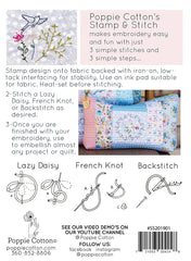 Stamp and Stitch Farmhouse Monogram Collection by Poppie Cotton