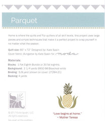 Parquet Quilt Pattern by Kate Spain