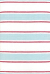 Rock Pool Toweling Seaglass Aqua Red Stripe yardage by Pieces to Treasure for Moda Fabrics