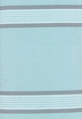 Rock Pool Toweling Seaglass Aqua Grey Stripe yardage by Pieces to Treasure for Moda Fabrics